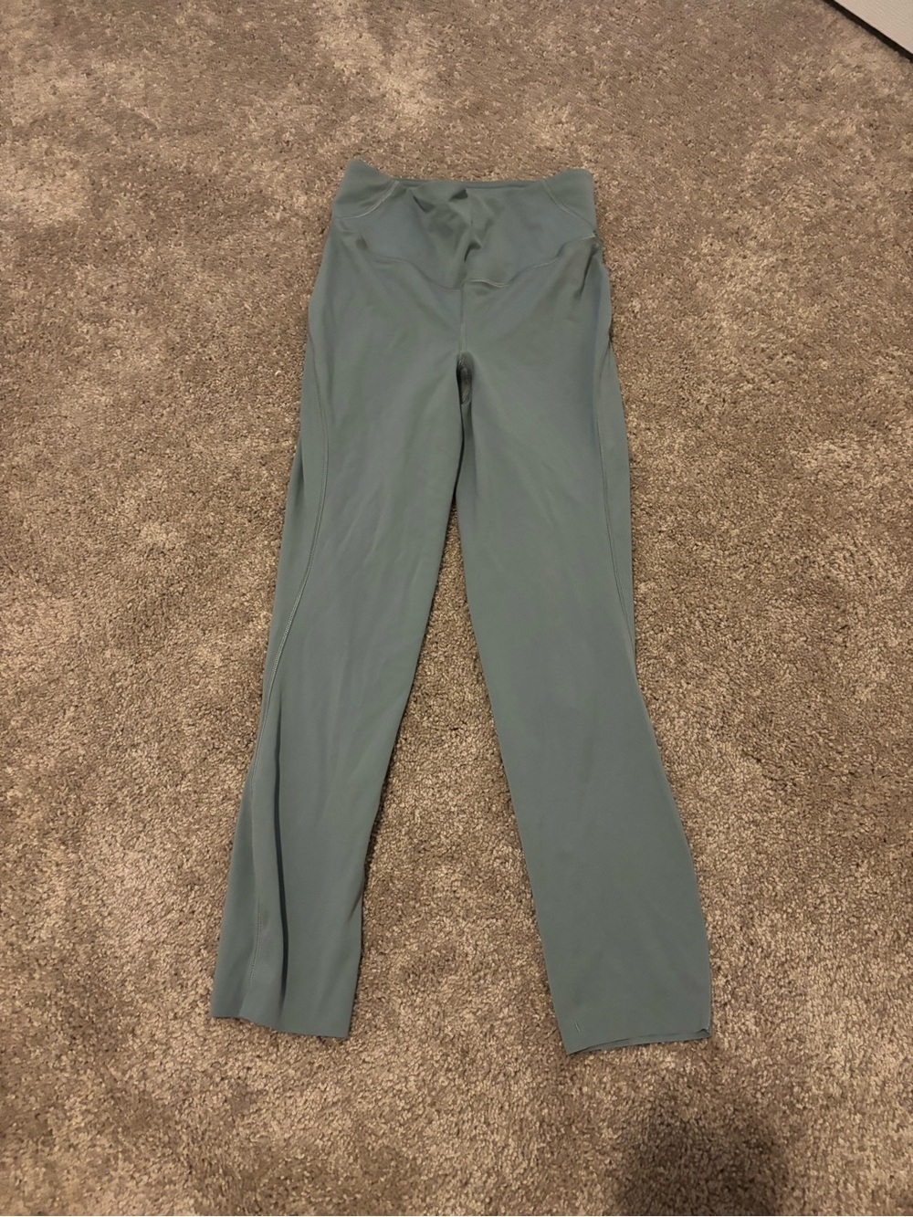 lululemon athletica muted sage green high-waist leggings